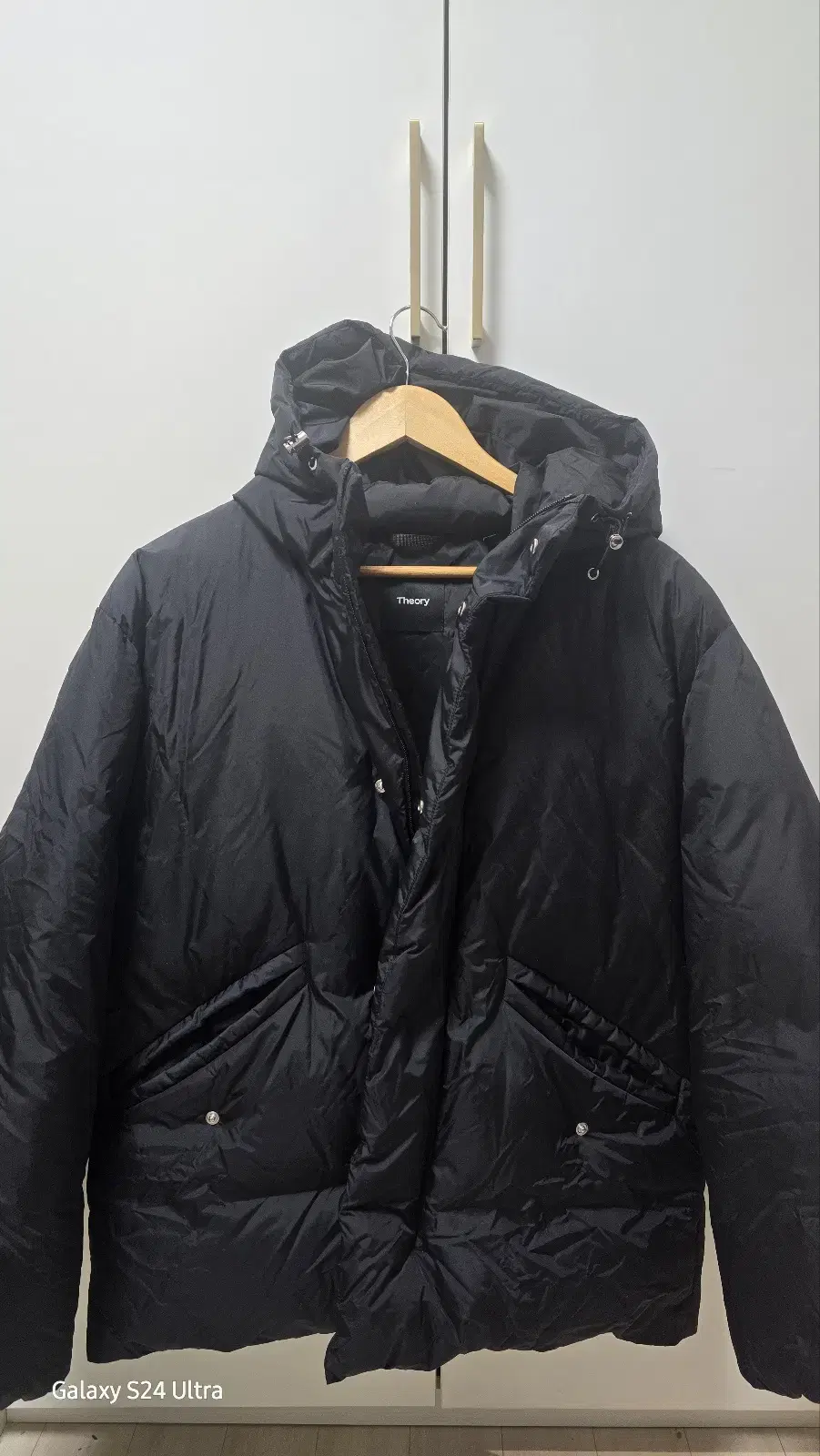 띠어리 Crisp Nylon Liston Down Jacket [L]